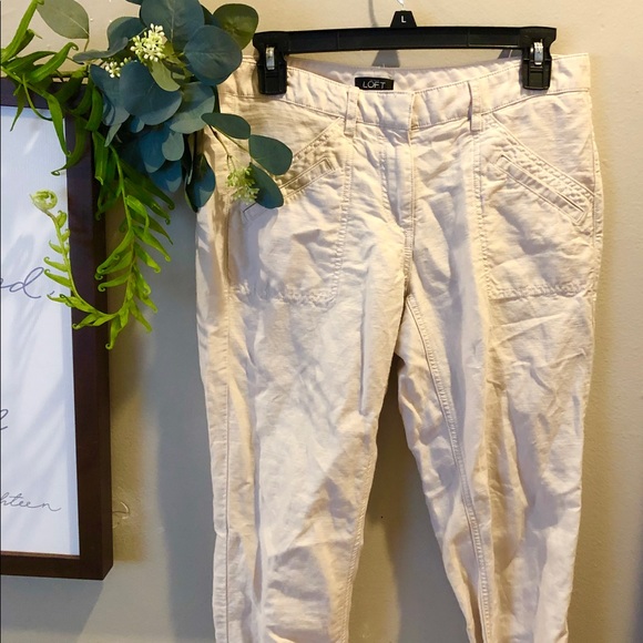 LOFT lightweight khaki pant - Picture 1 of 5